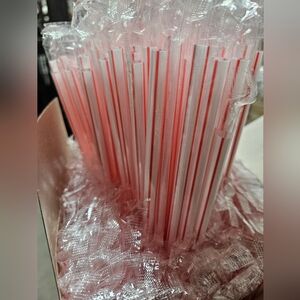 SO-NAP 7.75" Giant Straws - Striped & Individually Wrapped - 300 Count - SN55027